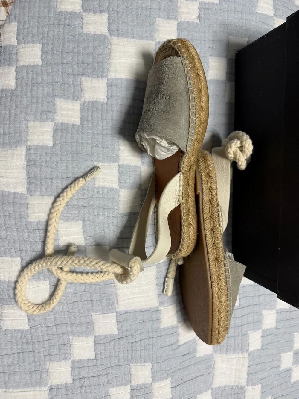 RAG & BONE Estelle Suede Ankle-Tie Espadrilles